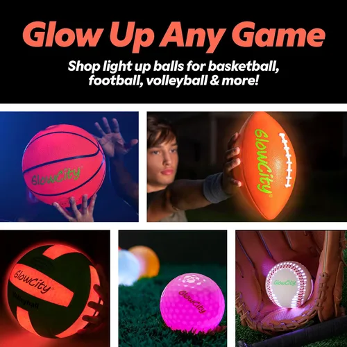 Miniatura 9 de GlowCity Balón de fútbol que brilla en la oscuridad - Tamaños 3, 4, 5 para niños, adolescentes y adultos - Balón de fútbol que se ilumina con 2