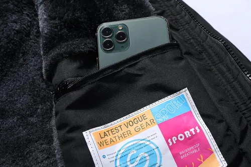 Miniatura 5 de OTU - Chaqueta de esquí impermeable para mujer, cortavientos, abrigo de nieve con capucha para invierno