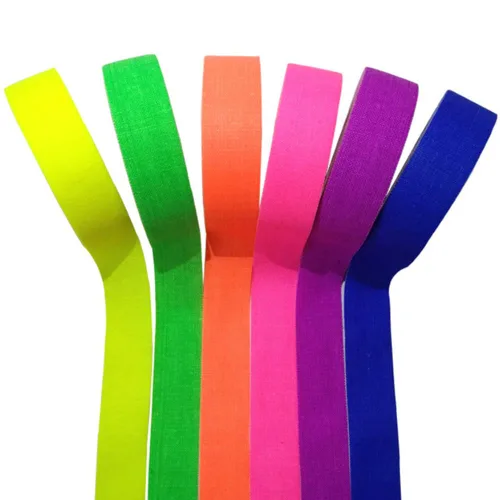 Miniatura 2 de Cinta adhesiva fluorescente azul neón para gaffer, cinta de punta azul neón reactiva a luz negra UV para etapas, juegos de fiesta, pisos