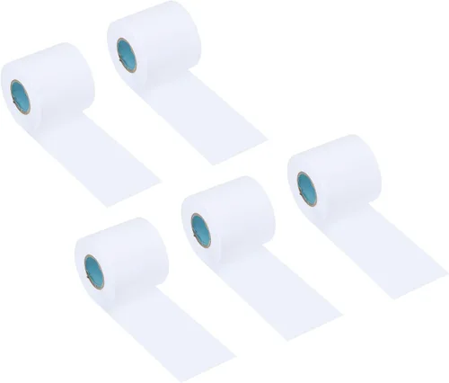 PATIKIL Cinta de envoltura de tubería de 2.4 pulgadas x 36.1 pies, paquete de 5 tubos de cinta adhesiva de PVC, aislamiento de tubos de aire Blanco
