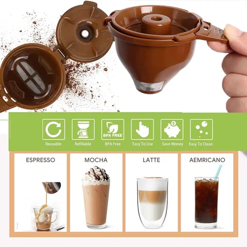 Miniatura 4 de Paquete de 2 cestas de café molido de una sola porción para cafetera Hamiltion FlexBrew Modelos 49974 49975 49976 49979 49957 49954 49947 49940