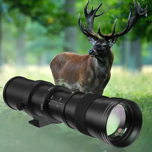 Miniatura 4 de 420-800mm f/8.3 Lente teleobjetivo Zoom para cámara SLR para Canon T7i T6 T6i T6s T7 T8i T3i, T4i, T5, T5i, SL2, SL1 4000D 2000D 80D 90D 5D III 6D