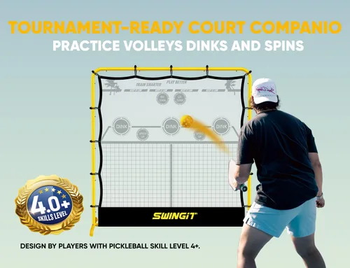 Miniatura 4 de Red de práctica de pickleball con mini red de pickleball pequeña de 6 pies, sistema de entrenamiento individual portátil para manos delanteras