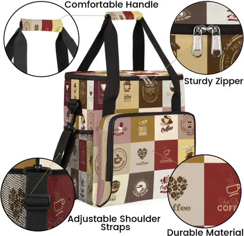 Miniatura 6 de Juego de Bolso Portátil para Iconos de Café, Compatible con Keurig K-Mini o Plus, Estuche de Transporte para Cafetera de Porción Única, Incluye