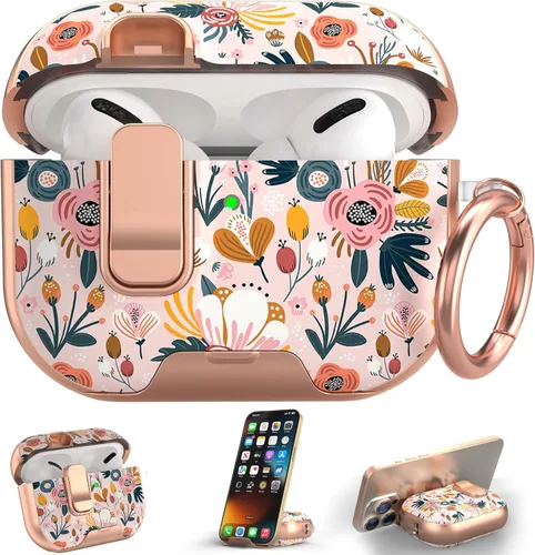 Miniatura 23 de Maxjoy Funda para AirPods 4, funda transparente para AirPod de 4ª generación, funda protectora suave y linda flor para AirPod 4 para mujeres