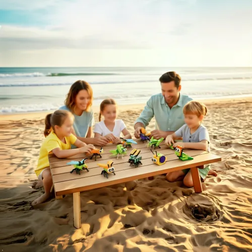 Miniatura 7 de BRICHBROW Recuerdos de fiesta para niños, paquete de 12 bloques de construcción de animales para bolsas de regalos, rellenos de calcetines, premios