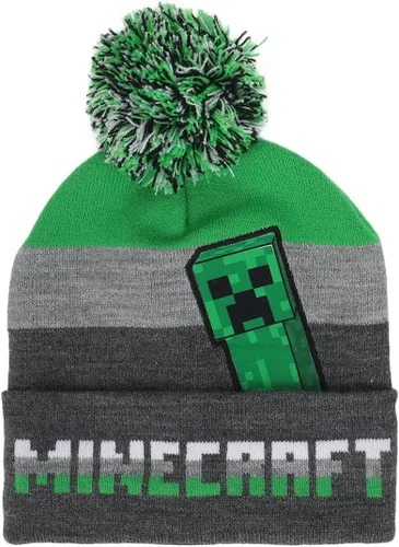 Miniatura 2 de Minecraft Creeper - Conjunto de gorro y guantes para jóvenes, Multi colorido