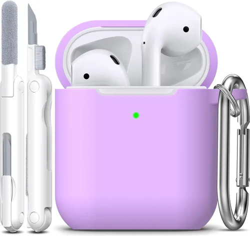 Miniatura 64 de Funda para AirPods con llavero, protección completa, de silicona, accesorios para AirPods, funda para hombres, mujeres y adolescentes, con estuche