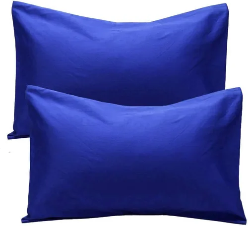 Miniatura 12 de Fundas de almohada de algodón peinado de 600 hilos (paquete de 2) tamaño Queen de 20.0 x 30.0 in, color rosa claro liso Rosa Claro (Sólido)