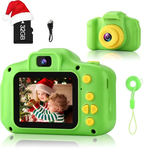 GKTZ Juguetes para niñas de 3 a 8 años, cámara digital para niños, cámara de video para niños pequeños, videocámara para niños, regalos de
