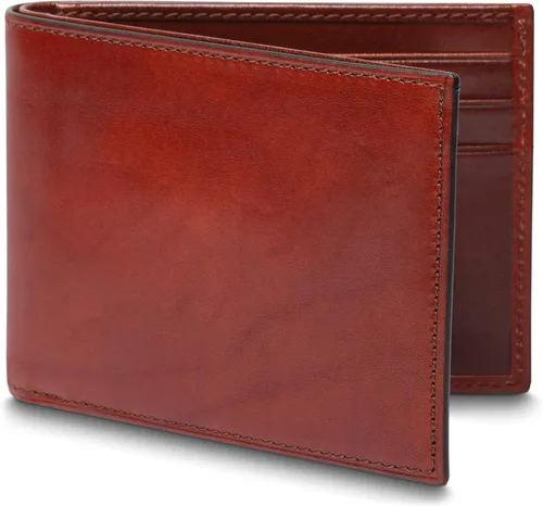 Miniatura 9 de Bosca Billetera de cuero italiano antiguo para hombre, billetera plegable de seguridad RFID completa para hombres, 6 ranuras para tarjetas, cuero