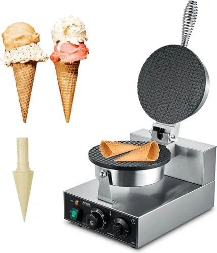 Miniatura 11 de VEVOR máquina eléctrica para hacer crepés, máquina comercial para crepés de 16 pulgadas, plancha plana de 1700W para crepes, máquina antiadherente