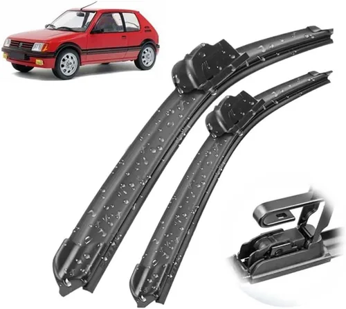 Limpiaparabrisas delantero de automóvil, compatible con Peugeot 205 1983-1998, limpiaparabrisas limpios, cepillos de lluvia de automóvil, 18
