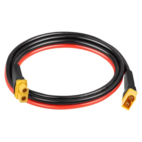 Miniatura 18 de Cable de extensión XT60 de 10 AWG de 1 pie, 2 unidades, 2, 3, 5, 10, 10, 15, 20, 25, 30, 35, 40, 50, 75, 100 pies, conector hembra a macho XT60