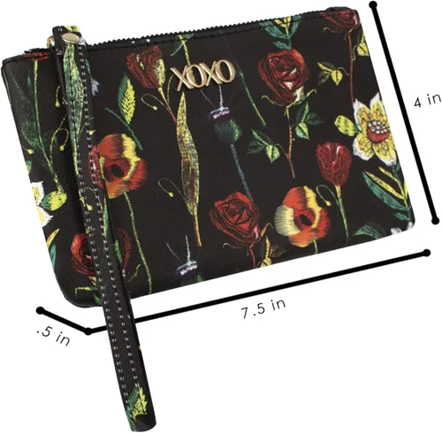 Miniatura 3 de XOXO Pulsera grande Saffiano multifunción sólida estampada para mujer Negro