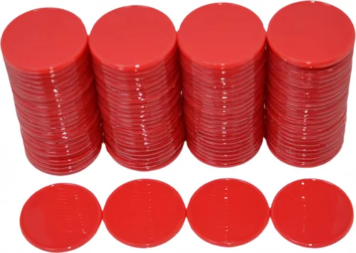 Miniatura 9 de SmartDealsPro Juego de 100 contadores de aprendizaje de plástico opaco de 1 pulgada Mini fichas de juego de fichas de póquer con caja de Blanco