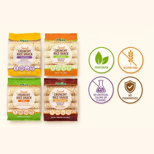 Miniatura 4 de Jayone Bocadillo de arroz crujiente, miel y canela, 2.82 onzas (paquete de 6)