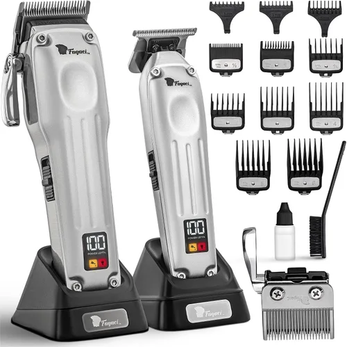Miniatura 10 de Fagaci Cortadora de pelo profesional para hombres con precisión superior, juego de cortapelos y recortadores de peluquería sin escobillas, kit