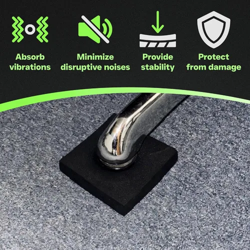 Miniatura 4 de XCEL Paquete de 4 almohadillas antivibraciones multiusos de 4 x 4 x 3/4 pulgadas, protección para muebles y electrodomésticos, varios tamaños