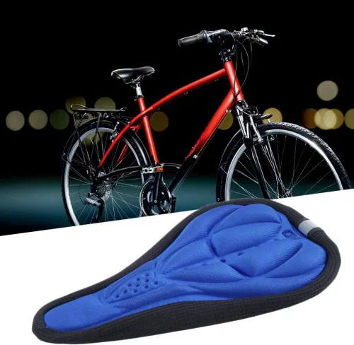 Miniatura 4 de Extra Soft EVA Ciclismo Bicicleta Cómodo Sillín Cubierta Bicicleta Cojín Negro