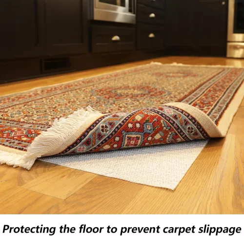 Miniatura 8 de Almohadilla antideslizante para suelos de madera dura, almohadillas para suelos de azulejos, tapete antideslizante para debajo de la alfombra