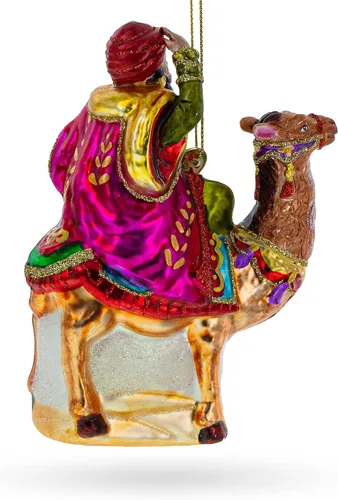 Miniatura 5 de Wiseman Riding a Camel - Adorno navideño de cristal