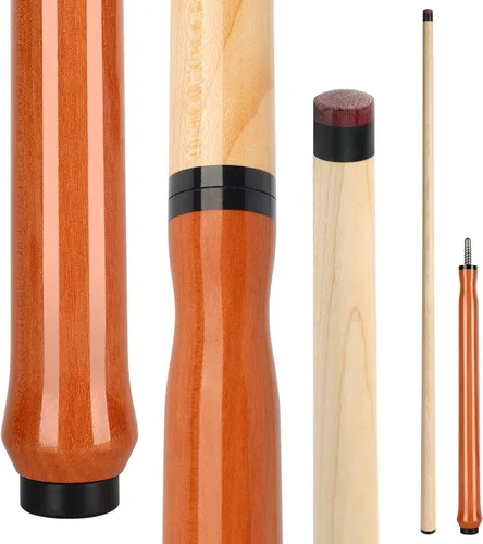 Miniatura 9 de Kmise Taco de madera para billar, punta de 0.512 in, 36 pulgadas, 42 pulgadas, 48 pulgadas, 52 pulgadas, palos de billar cortos, tacos de billar