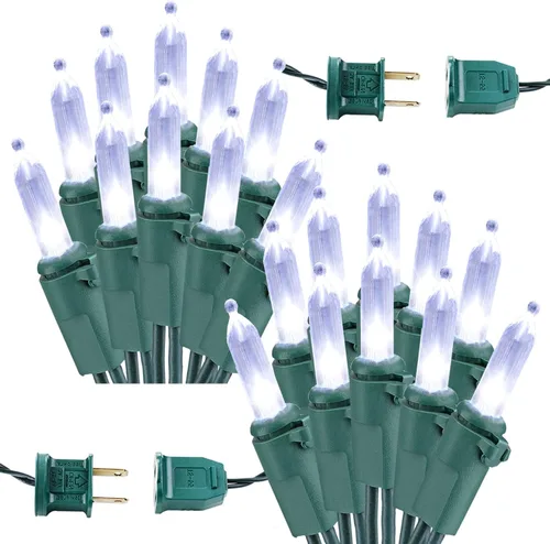 Miniatura 14 de Brizled luces de Halloween moradas, 10 mt, 100 luces LED de Halloween al aire libre, 120 V, certificación UL, linea de luces decorativas