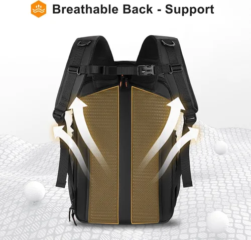 Miniatura 5 de MOSISO Mochila para cámara DSLR/SLR/SLR/sin espejo, funda rígida impermeable con soporte para trípode y compartimento para laptop de 15 a 16