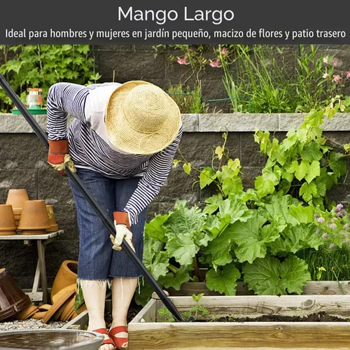 Miniatura 4 de Azada de estribo y cultivador para jardín resistente, azada de deshierbe de acción oscilatoria con aro, herramientas de mano de jardinería