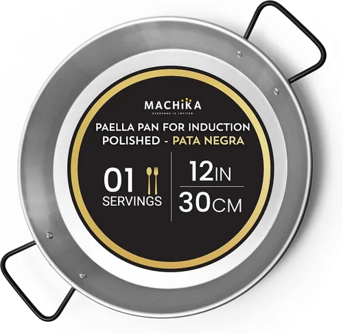 Machika Sartén de acero al carbono | Utensilios de cocina de inducción profesionales | Sartén pulida de alta calidad para cocinar comida