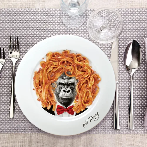 Miniatura 2 de MUSTARD Plato de cerámica I Apto para lavavajillas I Vajilla - Wild Dining Gorilla