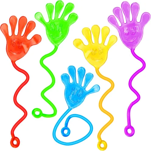 Miniatura 7 de 24 piezas de manos adhesivas para niños, regalos de fiesta, obsequio, relleno de huevos, relleno de bolsa de dulces, juguete de caja del tesoro