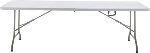 Miniatura 36 de BTEXPERT Juego de 2, mesa plegable de utilidad de 4 pies, ligera, altura ajustable, portátil, con asa de transporte, para interiores y exteriores