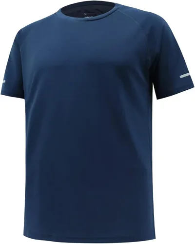 Miniatura 4 de Camisas de entrenamiento para hombre Camisas de ajuste seco para hombre que absorben la humedad Camisas de gimnasio para hombre de manga corta