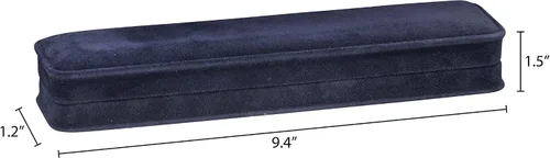 Miniatura 14 de Caja de pendientes de terciopelo negro, paquete de 2, gamuza de lujo rica, elegante estuche de aretes de diamante, con interior de terciopelo negro
