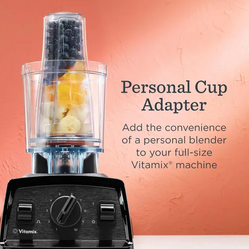 Miniatura 3 de Adaptador de taza personal Vitamix, libre de BPA, apto para lavavajillas, dos tazas de licuadora de 20 onzas, dos tapas y un adaptador de licuadora