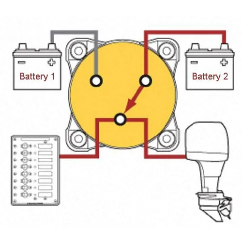 Miniatura 4 de HMY Interruptor aislante de batería resistente al agua, encendido/apagado, interruptor de batería marina de 12-50 V para barco, automóvil, RV, ATV