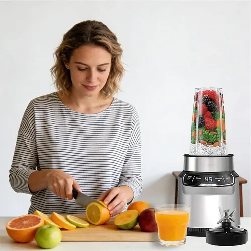 Miniatura 7 de Piezas de repuesto para licuadora Ninja, conjunto de cuchilla extractora de 7 aletas, compatible con Ninja Blenders Auto iQ BL480 BL482 BL642 BL682