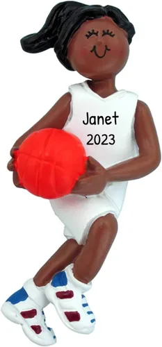 Miniatura 8 de Adorno personalizado de árbol de equipo de baloncesto 2021 – Hombre atleta con B-Ball Sport Hobby NBA Profesión