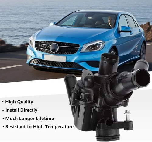 Miniatura 4 de Salida de agua de carcasa del termostato del refrigerante del motor 2702000615 para Mercedes CLA250 GLA250 CLA45 AMG GLA45 AMG 2.0L - Reemplaza