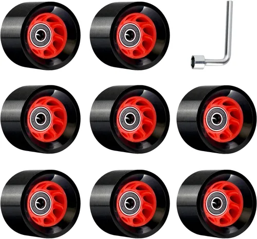 TOBWOLF Paquete de 8 ruedas para patines de 2.283 in x 1.535 in, 95 A, para interiores para patinaje de velocidad, artístico, mermelada, pista y