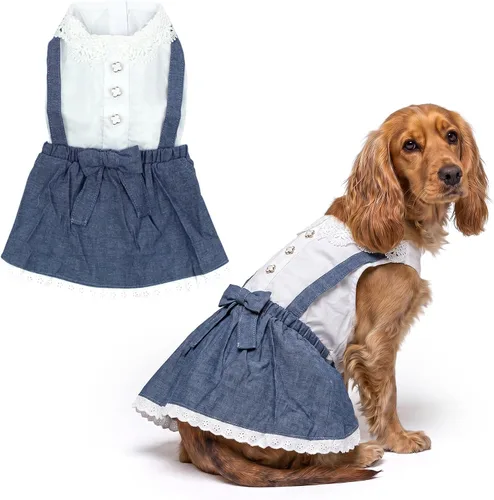 Miniatura 76 de Parisian Pet Chambray - Vestido para perro - Ligero sin mangas para perro, niña, talla XS Chambray en general