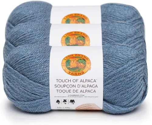 Miniatura 15 de Lion Brand Yarn (1 madeja) Hilo Touch of Alpaca, Carmesí