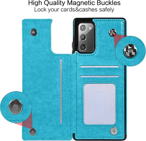 Miniatura 5 de BENTOBEN Funda tipo cartera para Samsung Galaxy Note 20 5G, piel sintética, resistente, resistente, a prueba de golpes, con ranuras para tarjetas
