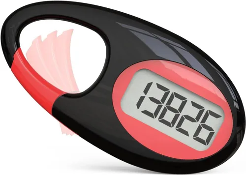 Miniatura 10 de Contador de pasos 3D simple, podómetro para caminar, rastreador de pasos con cordón para el cuello/mosquetón para hombres, mujeres, adolescentes