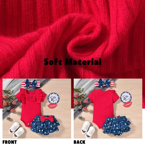 Miniatura 5 de Aalizzwell Traje de verano para bebés recién nacidos