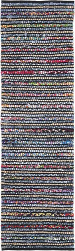 Miniatura 3 de SAFAVIEH Cape Cod Collection - Alfombra de pasillo, 2 pies 3 pulgadas x 6 pies, multicolor y natural, tejido plano hecho a mano de algodón trenzado