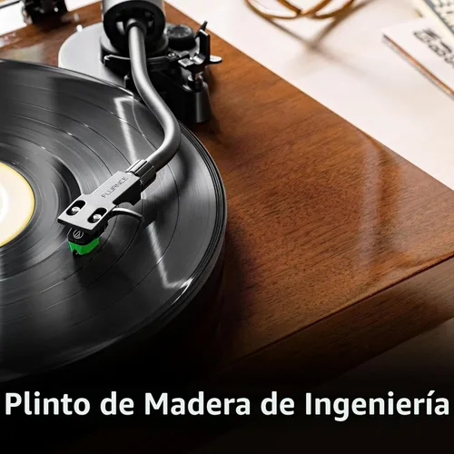 Miniatura 5 de Fluance RT81+ Elite - Tocadiscos reproductor de vinilo de alta fidelidad, cartucho Audio Technica VM95E, placa antirresonante, alfombrilla acrílica