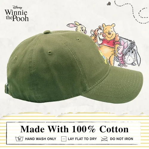 Miniatura 30 de Disney Winnie The Pooh Dad Hat, Adjustable Cotton Baseball Cap with Curved Brim